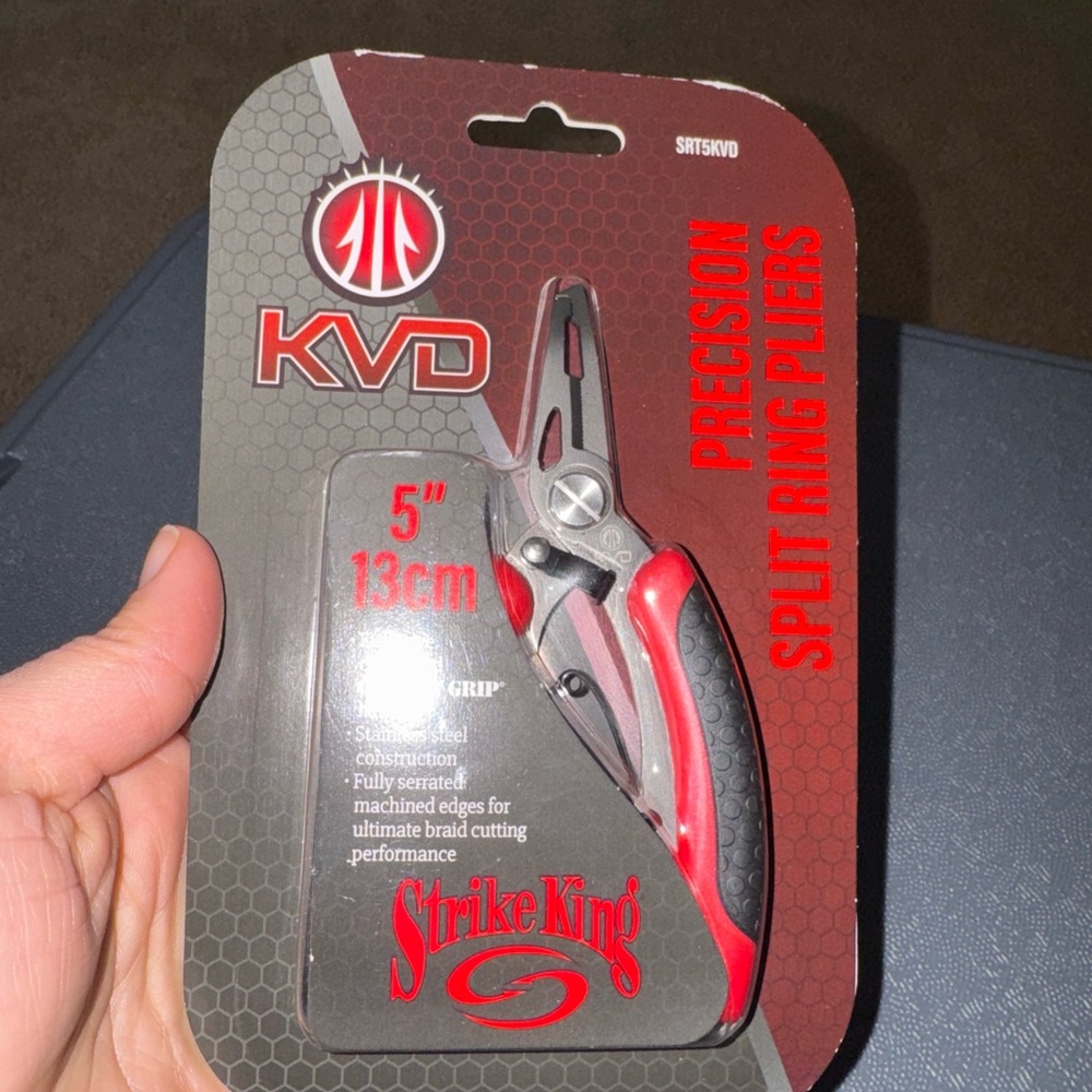 Precision Split Ring Pliers - Red and Black
